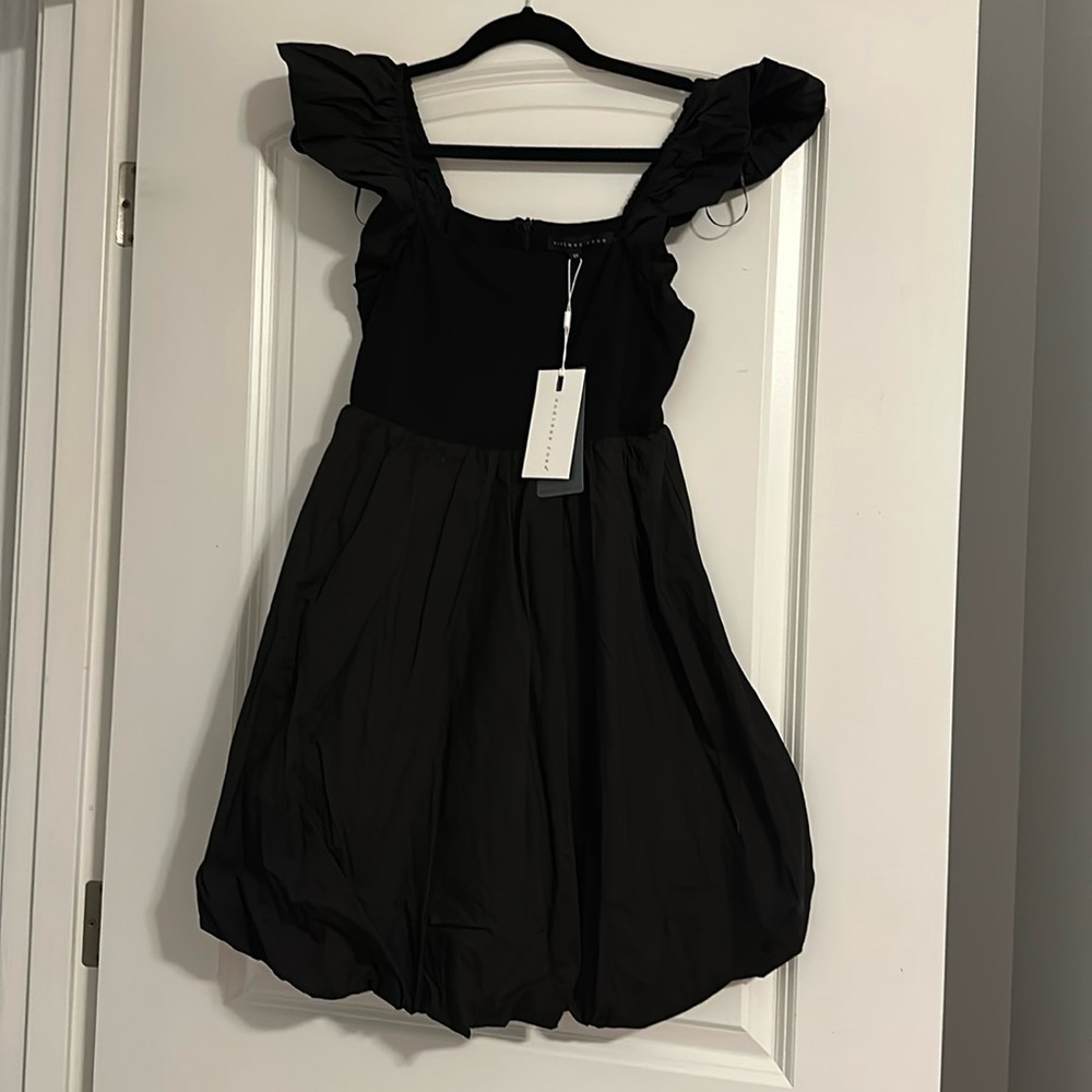 Endless Rose Black Bubble Skirt Dress